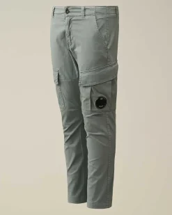C.P. Company U16 Stretch Gabardine Cargo Pants Turbulence-Grey Online