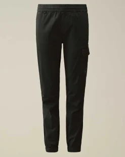 C.P. Company U16 Stretch Gabardine Pants Black Hot