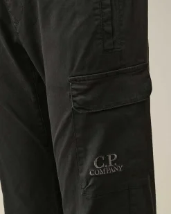 C.P. Company U16 Stretch Gabardine Pants Black Hot