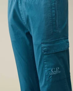 C.P. Company U16 Stretch Gabardine Pants Ink Blue Store