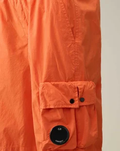 C.P. Company U16 Tela Parachute Cargo Shorts Gold Flame-Orange Cheap