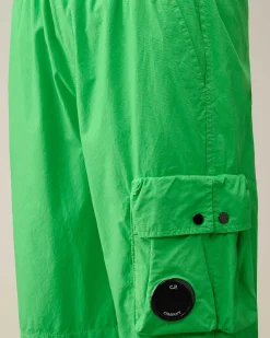 C.P. Company U16 Tela Parachute Cargo Shorts Classic Green Clearance